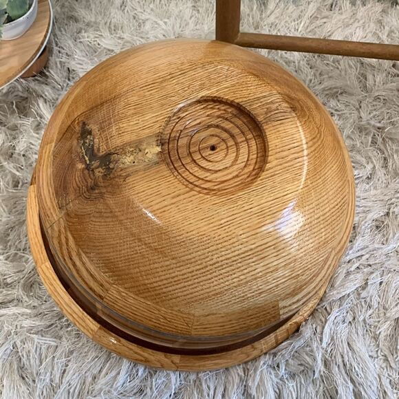 Unique Handcrafted Segmented Wooden Bowl Hand Turned - Picture 9 of 17